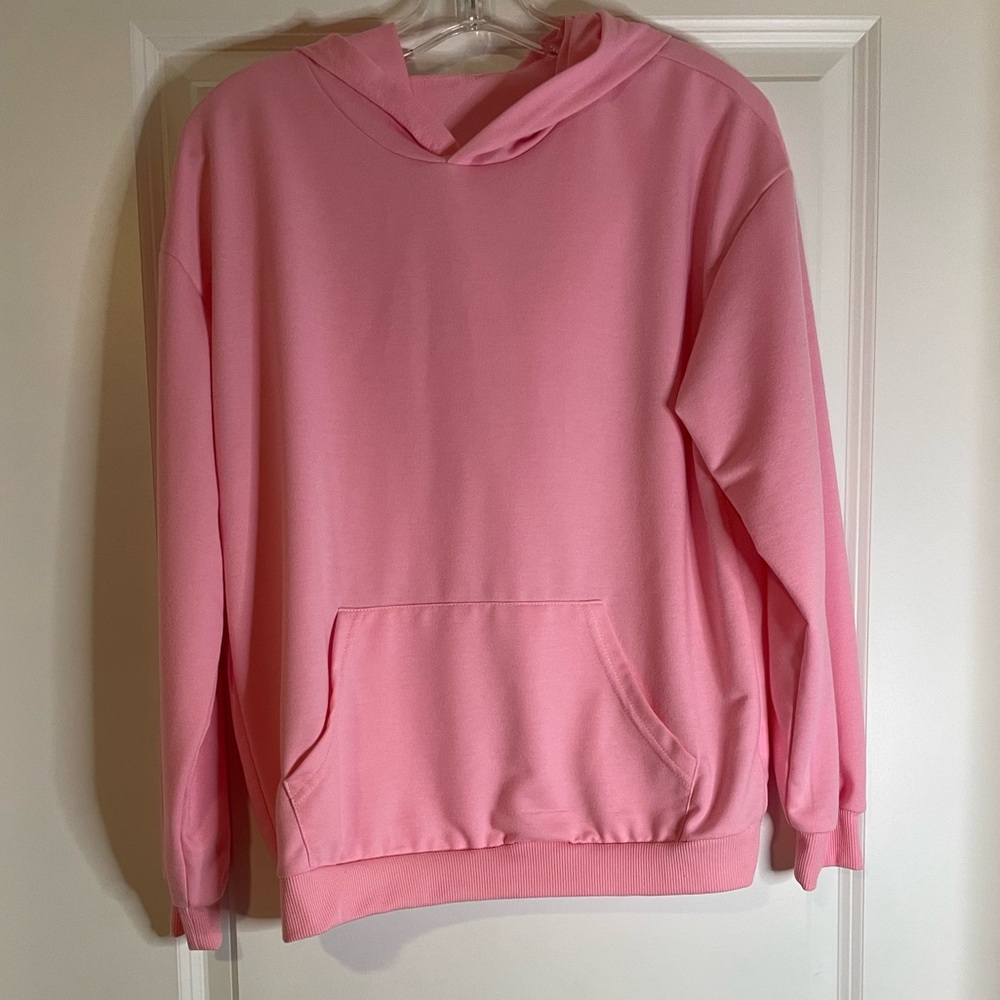 Pink Faith over Fear hoodie size XS SHEIN